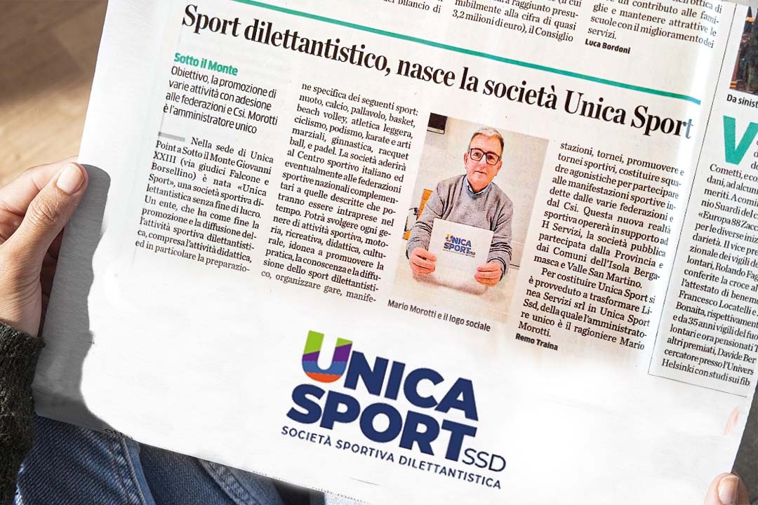 Unica Sport, il nuovo ente per la promozione di attività sportiva e didattica